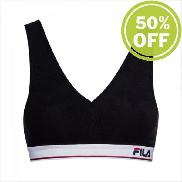 Bras Fila Mulher Pretas - Fila 1 Pack Outlet Portugal,JKXM-20839